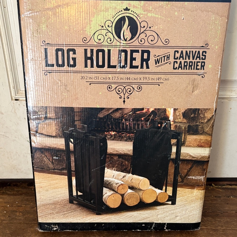 Log Holder with Canvas Carrier